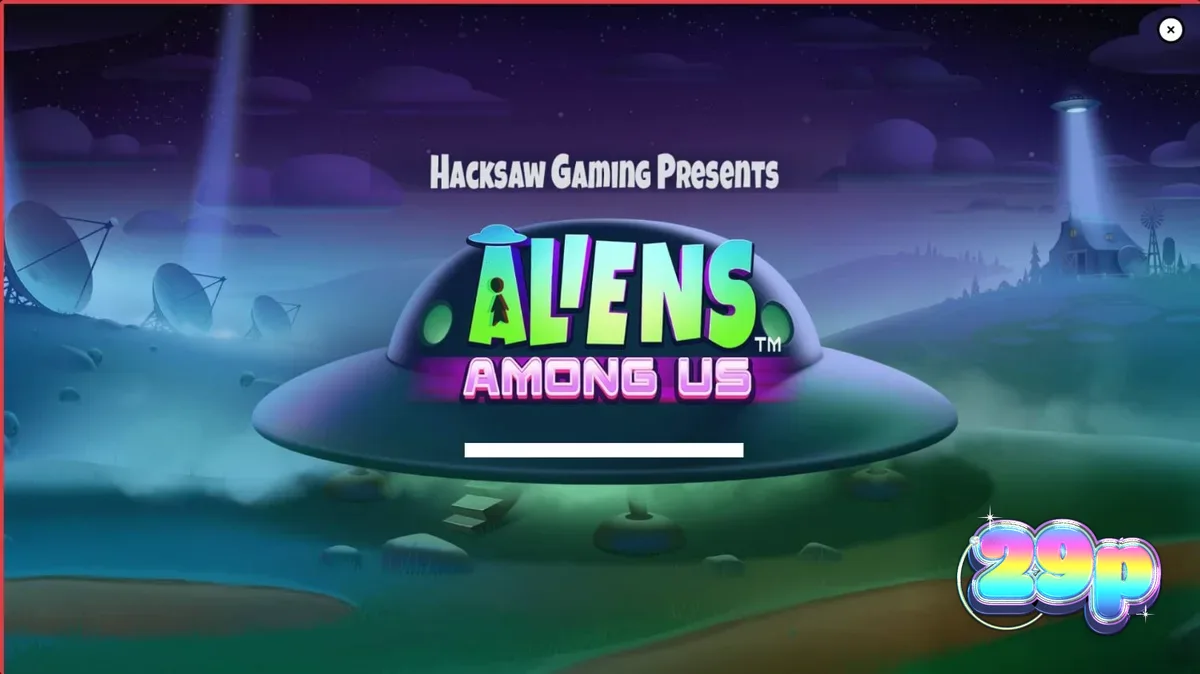 Cena de jogo do slot Aliens Among Us com agentes do FBI e alienígenas